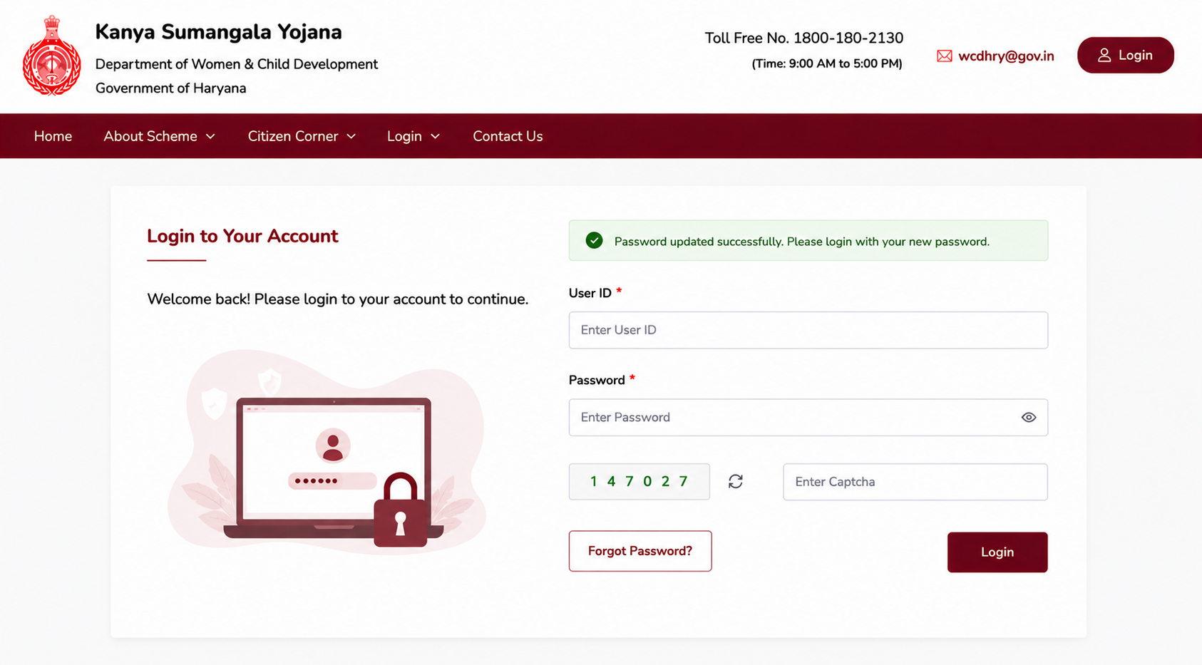 Forgot Password Step 6